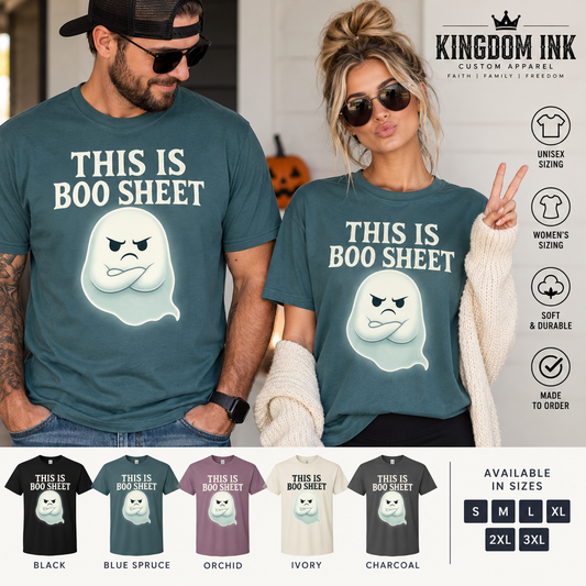 This Is Boo Sheet Halloween shirt by Kingdom Ink